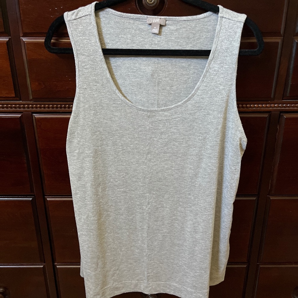 Grey with glimmer tank top